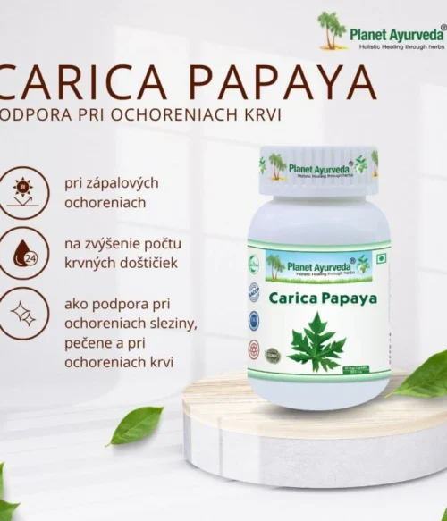 Carica Papaya- Imunita, Krvné doštičky- 500 mg, 60 kapsúl – Obrázok 3