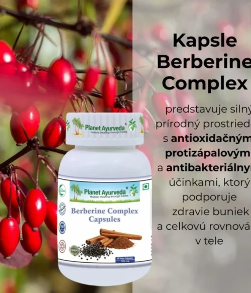 Berberine Complex - Trávenie, Cukor v krvi, Metabolizmus - 500 mg, 60 kapsúl – Obrázok 3