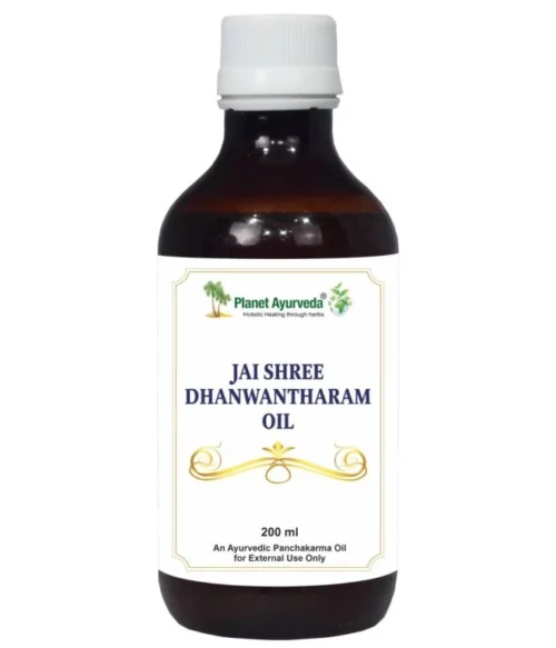 Jai Shree Dhanwantharam Thailam – Olej pri neurologickej a svalovej bolesti - 200 ml – Obrázok 1